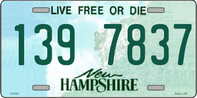 NH license plate 1397837