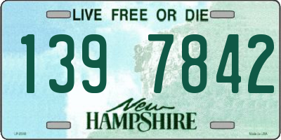NH license plate 1397842