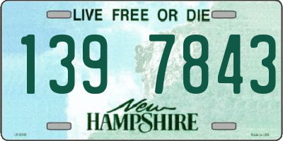 NH license plate 1397843
