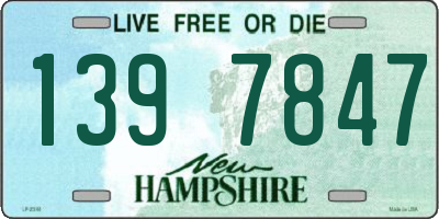 NH license plate 1397847