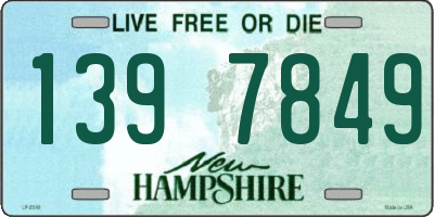 NH license plate 1397849