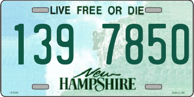 NH license plate 1397850