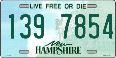 NH license plate 1397854