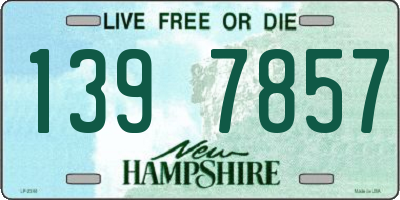 NH license plate 1397857