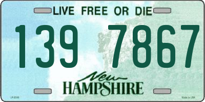NH license plate 1397867