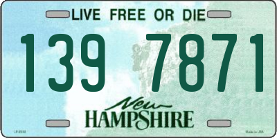 NH license plate 1397871