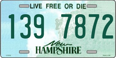 NH license plate 1397872