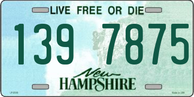 NH license plate 1397875