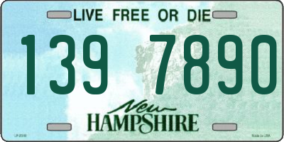 NH license plate 1397890