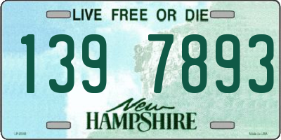 NH license plate 1397893