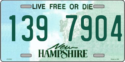 NH license plate 1397904