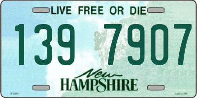 NH license plate 1397907