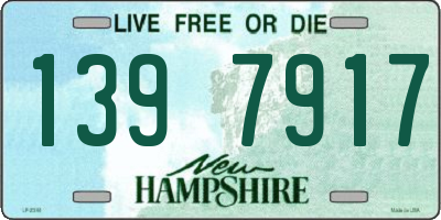 NH license plate 1397917