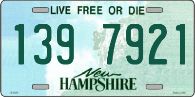 NH license plate 1397921