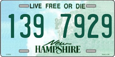 NH license plate 1397929