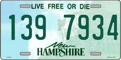 NH license plate 1397934