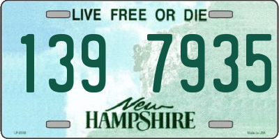 NH license plate 1397935