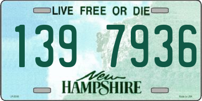 NH license plate 1397936