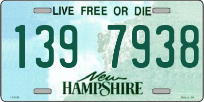 NH license plate 1397938