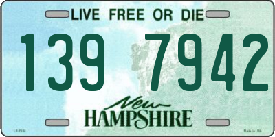 NH license plate 1397942