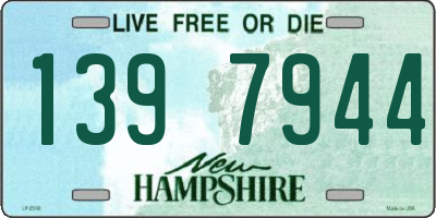 NH license plate 1397944