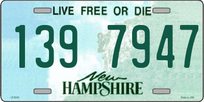 NH license plate 1397947