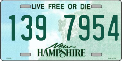 NH license plate 1397954