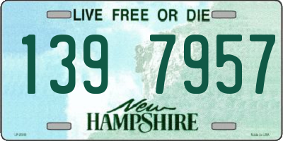 NH license plate 1397957