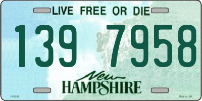 NH license plate 1397958
