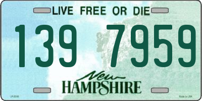 NH license plate 1397959
