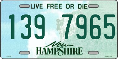 NH license plate 1397965