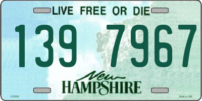 NH license plate 1397967