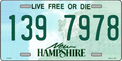 NH license plate 1397978