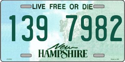 NH license plate 1397982