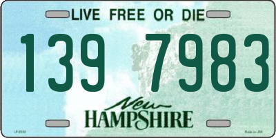 NH license plate 1397983