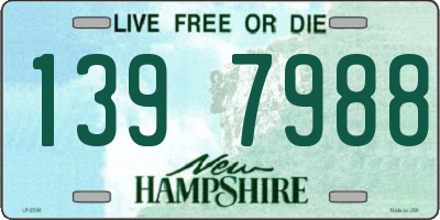 NH license plate 1397988