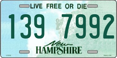 NH license plate 1397992
