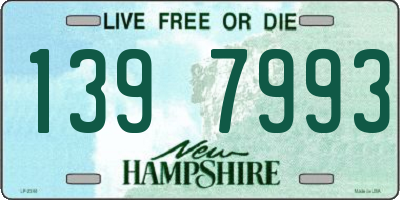 NH license plate 1397993