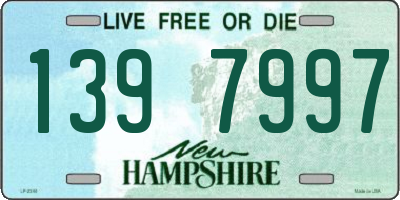 NH license plate 1397997