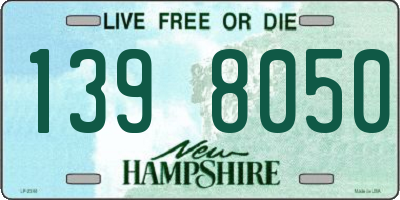 NH license plate 1398050