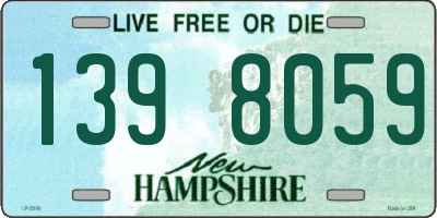 NH license plate 1398059