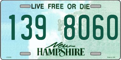 NH license plate 1398060
