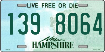 NH license plate 1398064