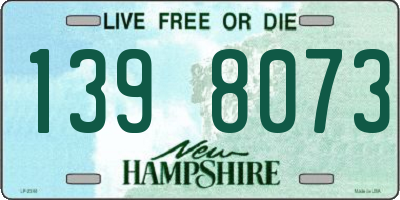 NH license plate 1398073