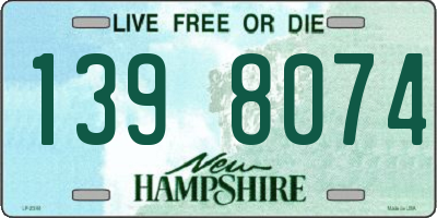 NH license plate 1398074