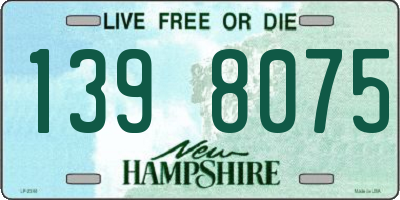 NH license plate 1398075