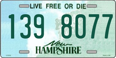 NH license plate 1398077