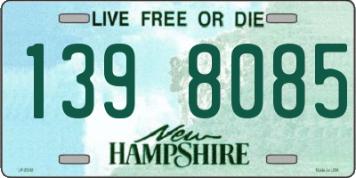 NH license plate 1398085