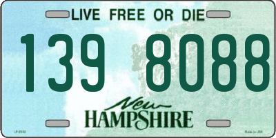 NH license plate 1398088