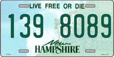 NH license plate 1398089